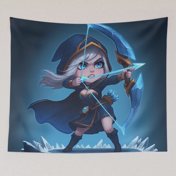 Item preview, Ashe the chibi archer designed and sold by La.Stickeria95.