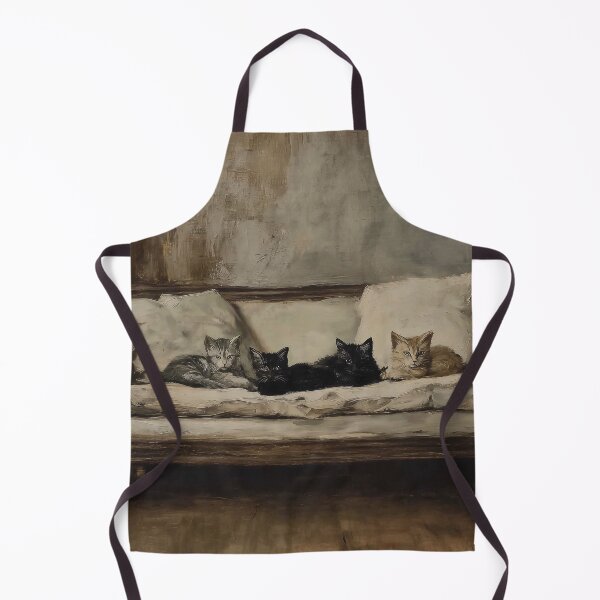 Item preview, Four Cats on a Vintage Sofa designed and sold by lautir.