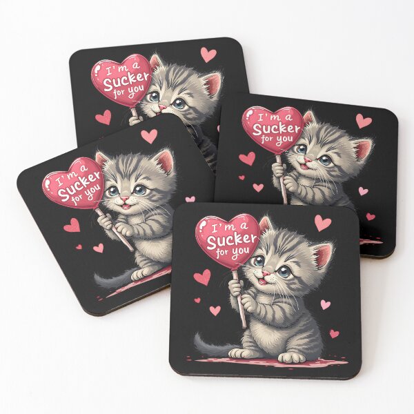 Item preview, Valentine's Day Kitten designed and sold by PBJArt.