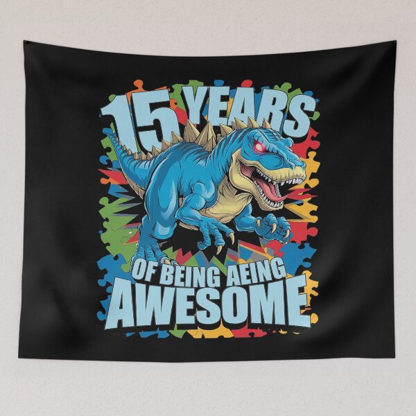 Item preview, Happy 15 Birthday 15 Year Old Autistic Autism 15th Birthday  designed and sold by FadeOfThrone.