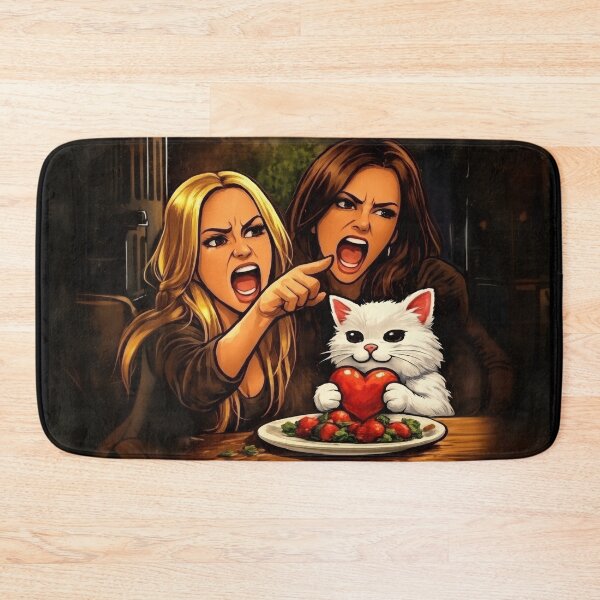 Item preview, Cute Cat Serves Heart During Love Drama designed and sold by memememescat.