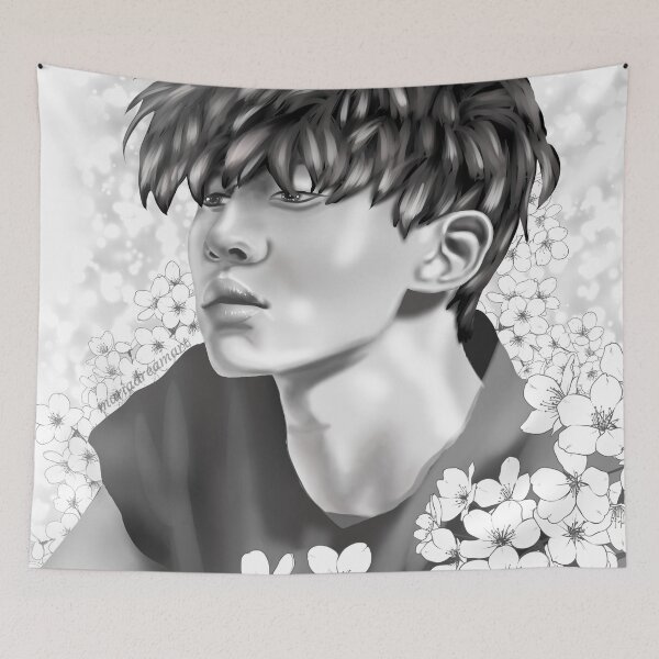 Item preview, Boy in the spring bloom designed and sold by "mariadreamart".
