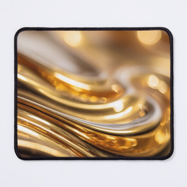Item preview, Gold liquid flows in smooth shapes designed and sold by anytka.