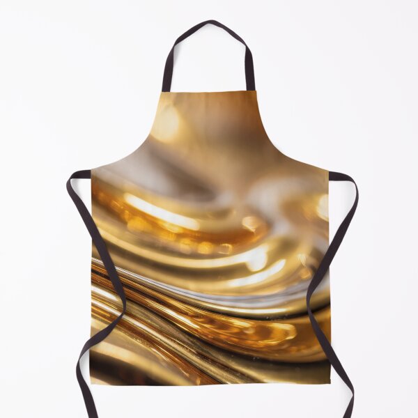 Item preview, Gold liquid flows in smooth shapes designed and sold by anytka.