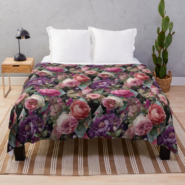 Item preview, Luxury Roses Vintage Book Pages Harlequin designed and sold by Anastasiia Yurevych.