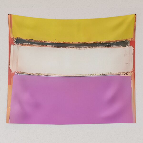 Item preview, White Center Yellow Pink And Lavender On Rose By Mark Rothko designed and sold by Tommypaitersy.