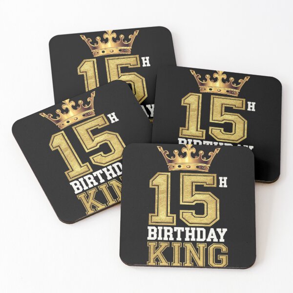 Item preview, Happy 15th Birthday King 15 Years Old Party Ideas For Boys  designed and sold by FadeOfThrone.