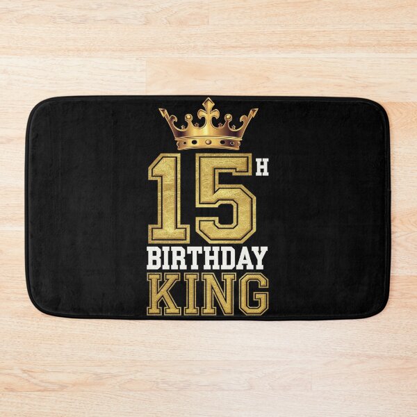 Item preview, Happy 15th Birthday King 15 Years Old Party Ideas For Boys  designed and sold by FadeOfThrone.
