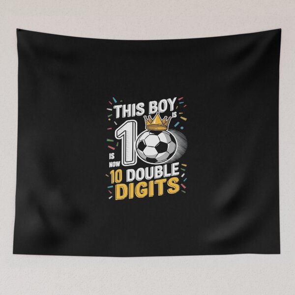 Item preview, This Boy Double Digits Soccer 10 Year Old Boy Birthday  designed and sold by SyntaxClaw.