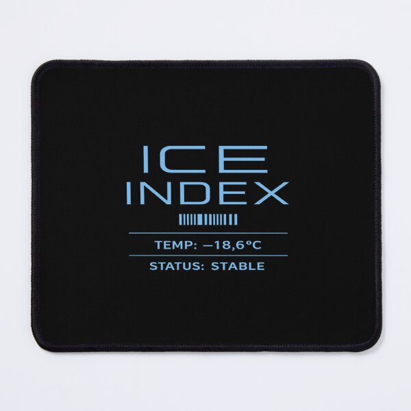 Item preview, ICE INDEX™ – Cold System Status Minimal Graphic Tee designed and sold by POD DYNASTY | Original Print On Demand T-Shirt Graphics.