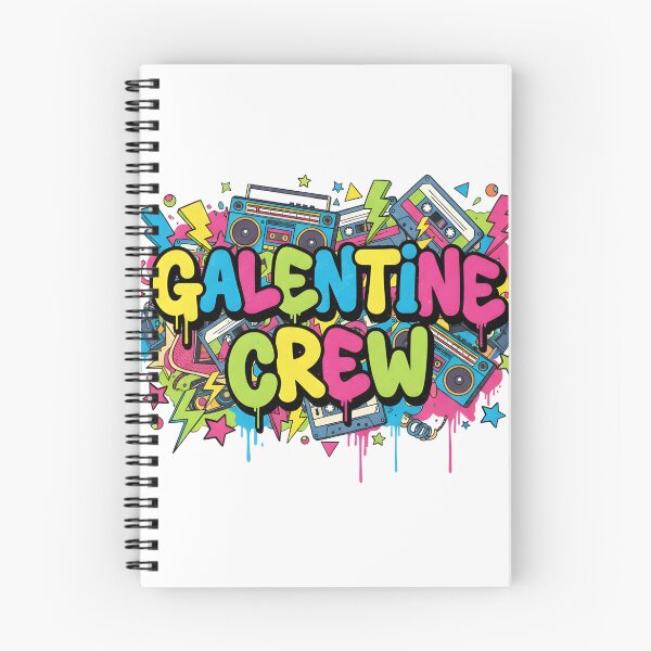 Item preview, Galentine Crew – 80s Retro Neon Boombox Girl Gang Party Design designed and sold by Happy'CLICK'.