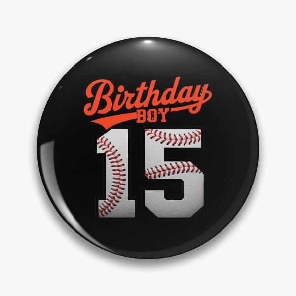 Item preview, Happy Birthday 15th 15 Year Old Baseball Boys designed and sold by FadeOfThrone.