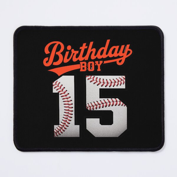 Item preview, Happy Birthday 15th 15 Year Old Baseball Boys designed and sold by FadeOfThrone.