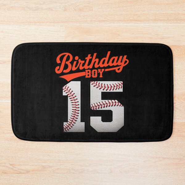 Item preview, Happy Birthday 15th 15 Year Old Baseball Boys designed and sold by FadeOfThrone.