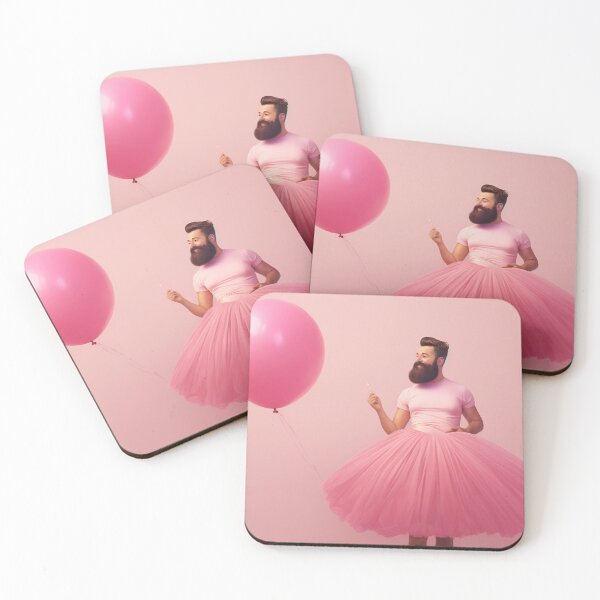Item preview, Graceful Bearded Dancer with Pink Balloon designed and sold by anytka.