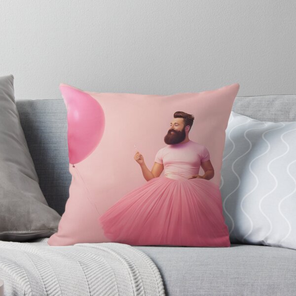 Item preview, Graceful Bearded Dancer with Pink Balloon designed and sold by anytka.
