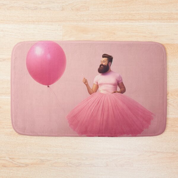 Item preview, Graceful Bearded Dancer with Pink Balloon designed and sold by anytka.