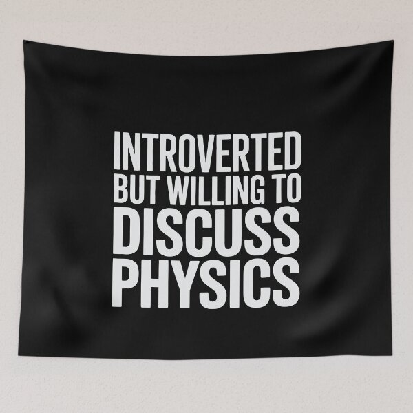 Item preview, Introverted but Willing to Discuss Physics Science Teacher designed and sold by tmerchtrends.