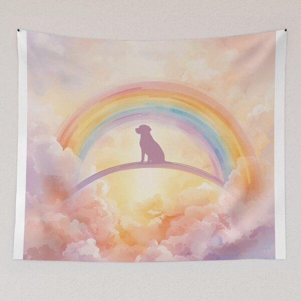 Item preview, Watercolor Labrador Rainbow Bridge Memorial – Serene Pet Tribute designed and sold by Esterlane.