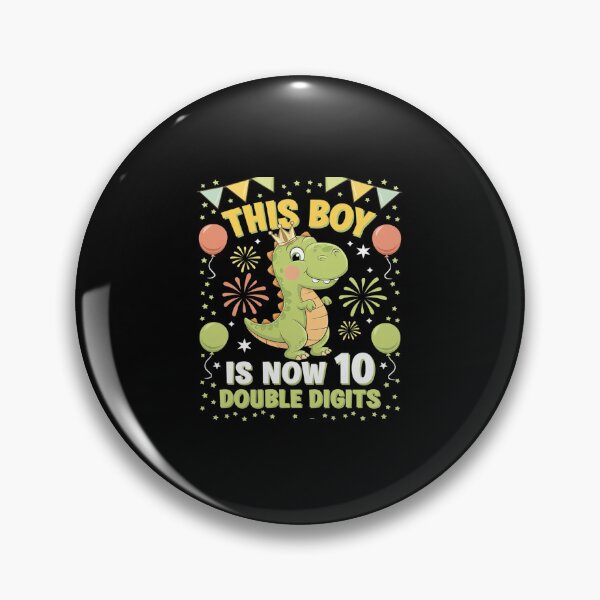 Item preview, This Boy is Now 10 Double Digits Birthday Dino 10th birthday  designed and sold by SyntaxClaw.