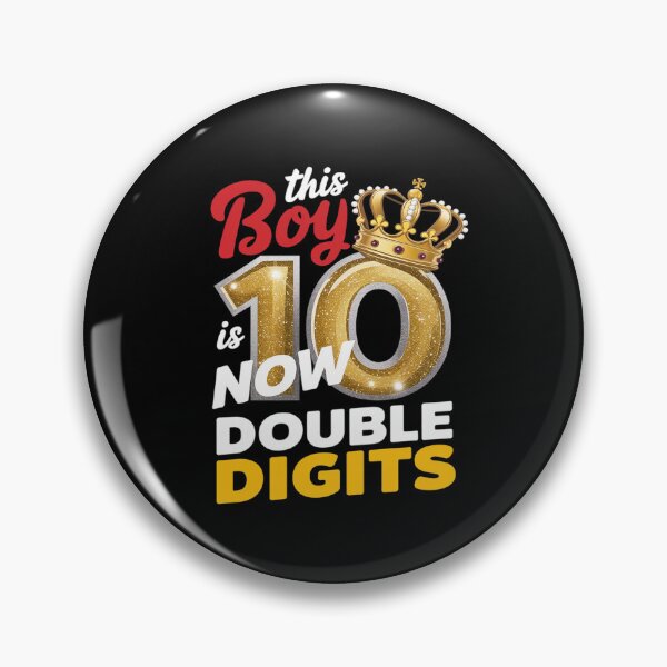 Item preview, This Boy is Now Double Digits Birthday Boy 10 year old  designed and sold by MarryIsMonth.