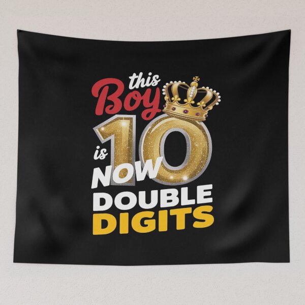 Item preview, This Boy is Now Double Digits Birthday Boy 10 year old  designed and sold by MarryIsMonth.