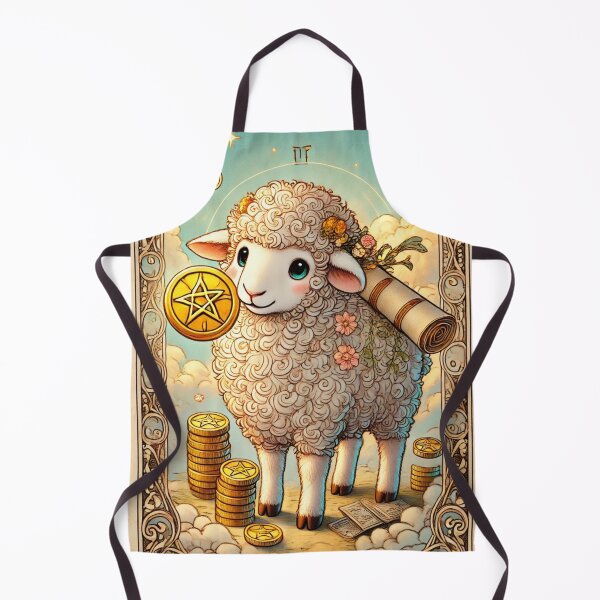 Item preview, Sheepism – Page of Pentacles Tarot Card designed and sold by Thpoar.