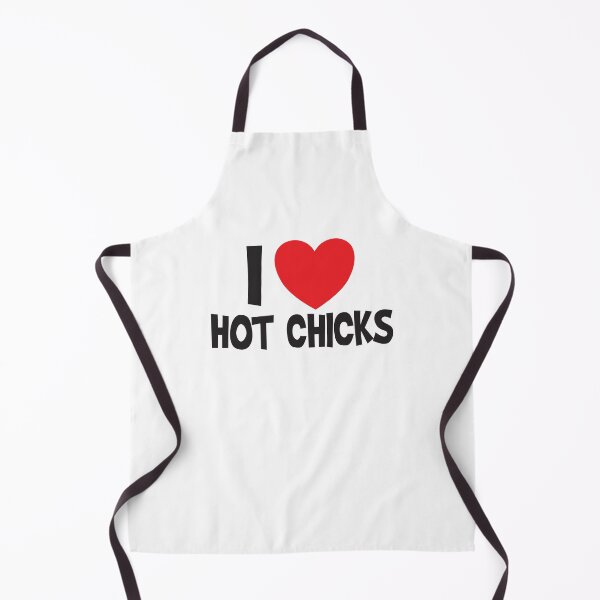 Item preview, I Love Hot Chicks funny saying red heart designed and sold by MaximWundersee.