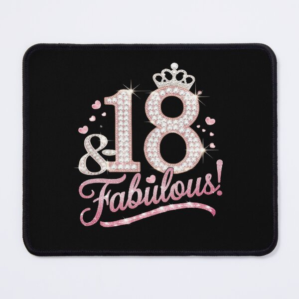 Item preview, 18 & Fabulous 18 Year Old 18th Birthday Diamond Crown Pink designed and sold by MarryIsMonth.