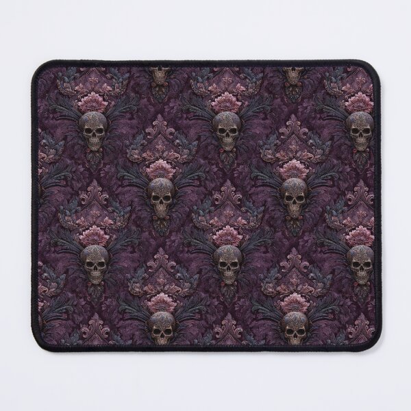 Item preview, Redbubble Title Gothic Baroque Sugar Skull Damask designed and sold by Anastasiia Yurevych.