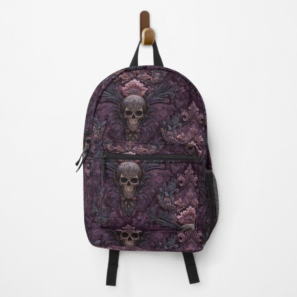 Item preview, Redbubble Title Gothic Baroque Sugar Skull Damask designed and sold by Anastasiia Yurevych.