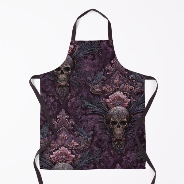 Item preview, Redbubble Title Gothic Baroque Sugar Skull Damask designed and sold by Anastasiia Yurevych.