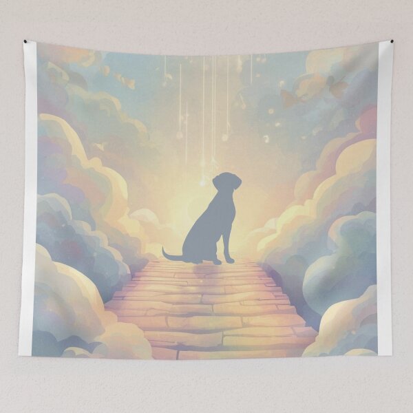 Item preview, Pastel Blue Labrador Memorial Art – Serene Watercolor Tribute designed and sold by Esterlane.