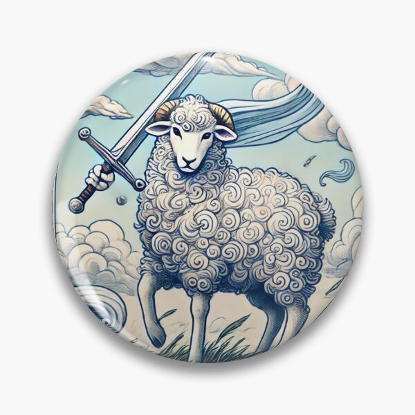 Item preview, Sheepism – Page of Swords Tarot Card designed and sold by Thpoar.
