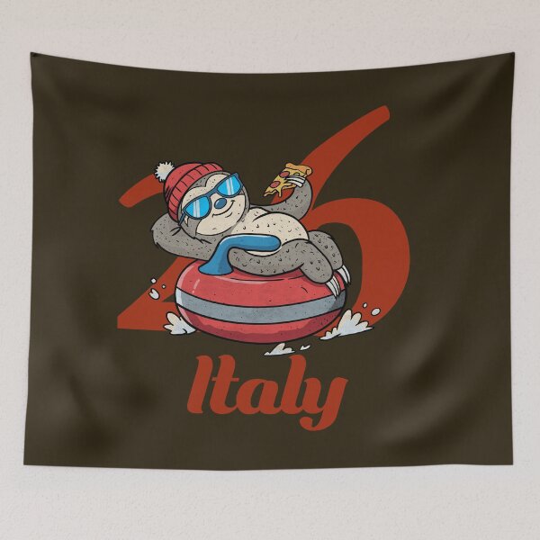 Item preview, Italy 26 – Winter Sports, Pizza & Zero Rush designed and sold by CARPIO Creations.