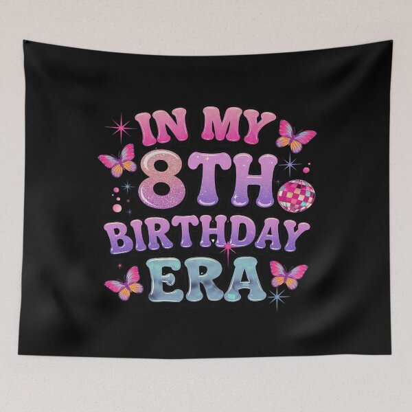 Item preview, In My 8th Birthday Era 8 years Old Bday Disco Birthday  designed and sold by FadeOfThrone.