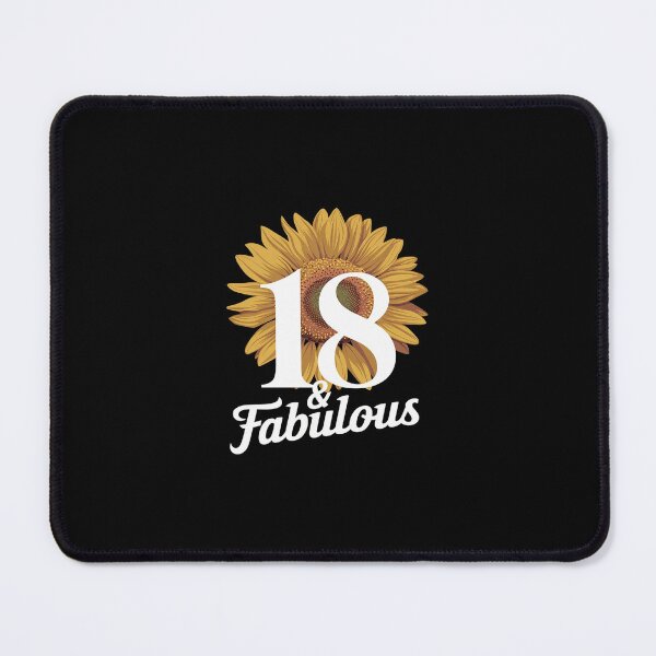Item preview, 18 & Fabulous 18 Years Old 18th Sunflower Birthday designed and sold by SyntaxClaw.