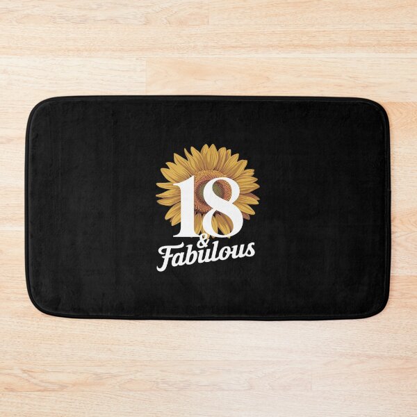 Item preview, 18 & Fabulous 18 Years Old 18th Sunflower Birthday  designed and sold by SyntaxClaw.