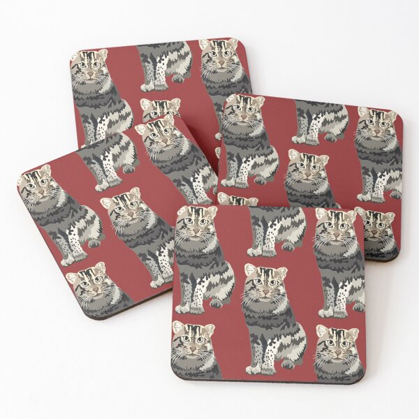 Item preview, F is for Fishing Cat, Fishing Cat | Wild Cat & Wildlife Art Design designed and sold by PrettylittlepastelUk.