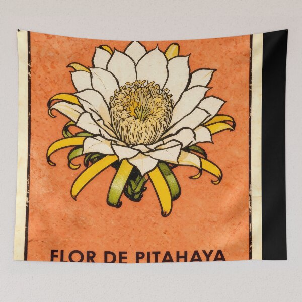 Item preview, Dragon Fruit Flower Pitaya Loteria Card designed and sold by ConcienciaEco.