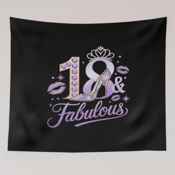 Item preview, 18 and Fabulous Stepping into my 18th Birthday  designed and sold by MarryIsMonth.