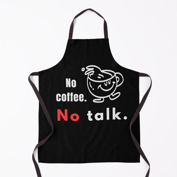 Item preview, No Coffee No Talk – Funny Coffee Quote for Introverts - Line Art designed and sold by MK-Charlie.