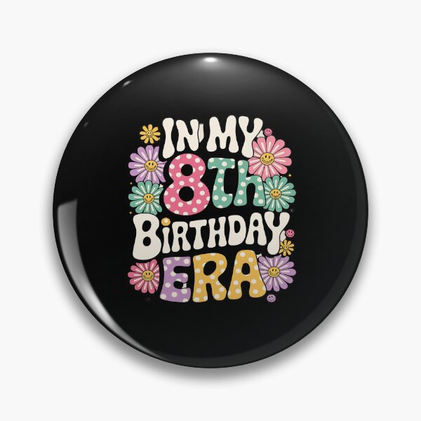 Item preview, In My 8th Birthday Era Bday 8 Year Old Birthday Girl Groovy  designed and sold by FadeOfThrone.