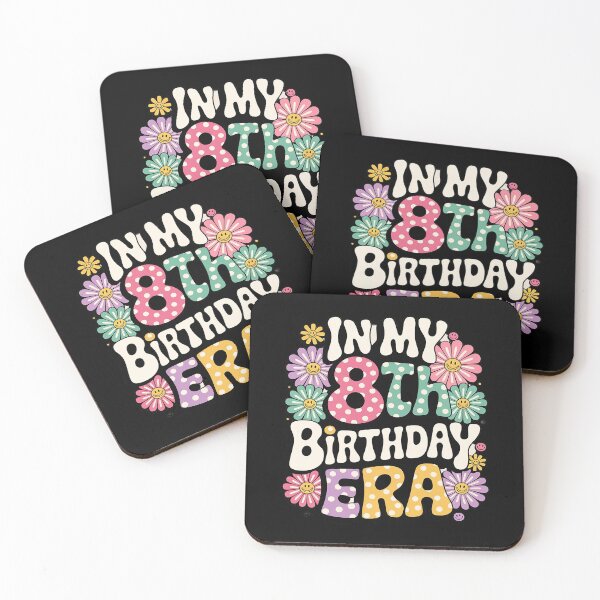 Item preview, In My 8th Birthday Era Bday 8 Year Old Birthday Girl Groovy  designed and sold by FadeOfThrone.