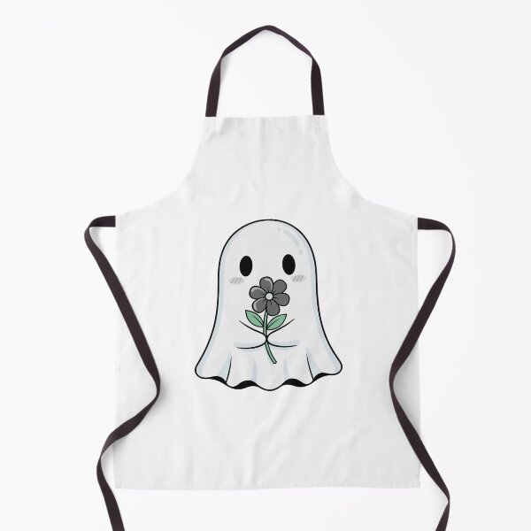 Item preview, Cute Ghost Holding Flower Kawaii Halloween Illustration designed and sold by Horrify.