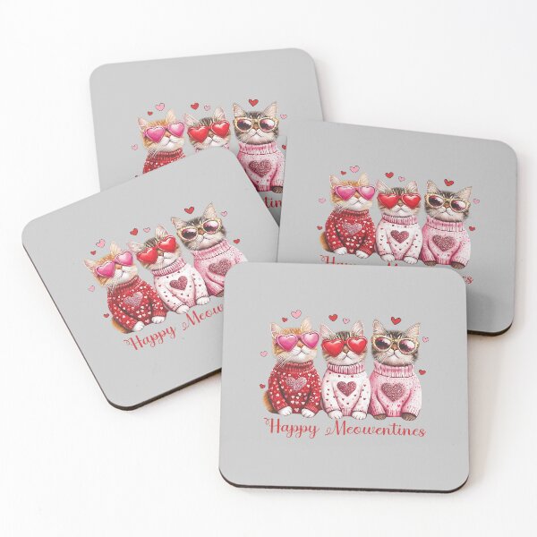 Item preview, Valentine Cat Happy Meowentines Heart Valentines Cat Lover designed and sold by FrankIsabel.