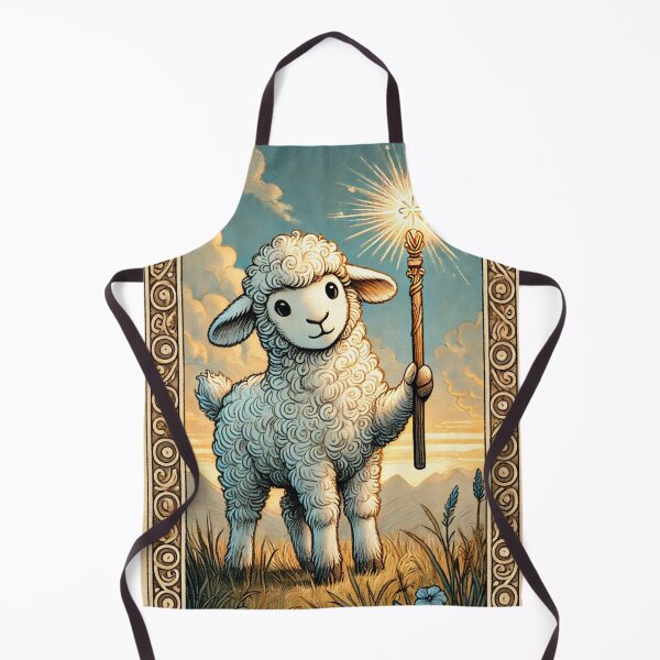 Item preview, Sheepism – Page of Wands Tarot Card designed and sold by Thpoar.