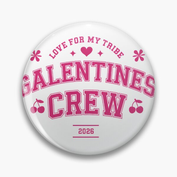 Item preview, Galentines Crew 2026 – Love For My Tribe Pink Varsity Friendship Design designed and sold by Happy'CLICK'.