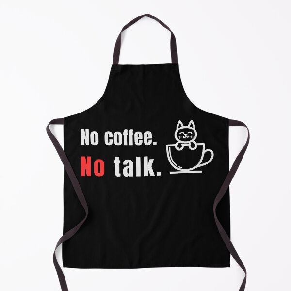 Item preview, No Coffee No Talk – Funny Coffee Quote for Introverts - Vintage designed and sold by MK-Charlie.
