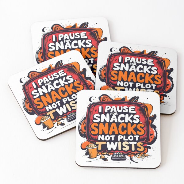 Item preview, I Pause for Snacks, Not Plot Twists – Funny Binge Watcher T-Shirt designed and sold by gavinroyal.